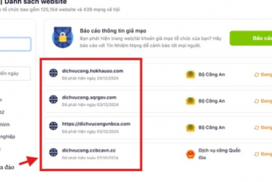 Có thể tra cứu các website lừa đảo trên VNeID