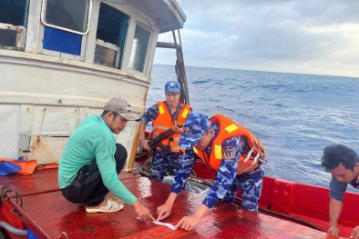 Thu giữ 30.000 lít dầu DO vận chuyển trái phép trên vùng biển Tây Nam