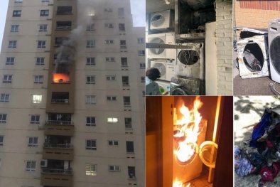 Cảnh báo cháy, nổ từ máy sấy quần áo trong mùa nồm ẩm