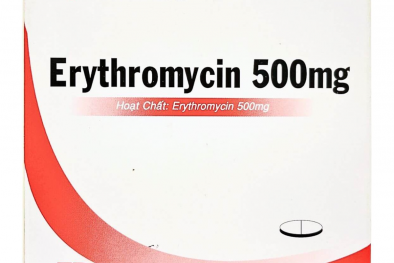 Thu hồi lô thuốc Viên nén bao phim Erythromycin 500mg do không đạt tiêu chuẩn chất lượng