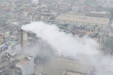 Công ty cổ phần Dệt công nghiệp Hà Nội xả khí thải gây ô nhiễm môi trường