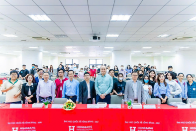 Sinh viên Đại học Quốc tế Hồng Bàng nhiệt tình tham gia tọa đàm về năng suất chất lượng 