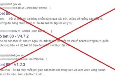 Cảnh báo hàng loạt website cơ quan nhà nước bị chèn link quảng cáo cờ bạc