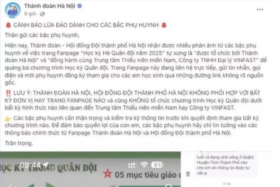 Lừa đảo mạo danh chương trình ‘Học kỳ Hè Quân đội năm 2025’