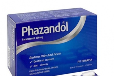 Không đảm bảo chất lượng, nhiều sản phẩm thuốc Phazandol của Dược Phúc Vinh bị thu hồi