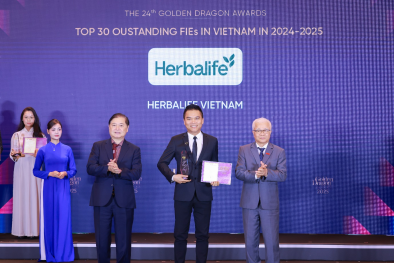 Herbalife Việt Nam được vinh danh Top 50 Doanh nghiệp FDI tiêu biểu tại Giải thưởng Rồng Vàng 2025