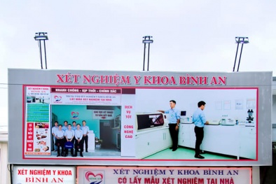 Phòng xét nghiệm y khoa Bình An bị xử phạt do vi phạm trong quảng cáo và biển hiệu