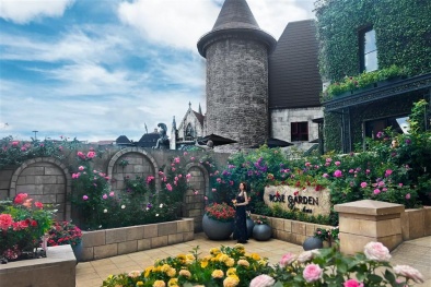 Lạc bước giữa thiên đường hoa hồng tại Sun World Ba Na Hills