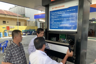 Phú Yên: Thanh, kiểm tra đảm bảo tiêu chuẩn, đo lường, chất lượng xăng dầu trên địa bàn