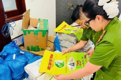 Triệt phá đường dây sản xuất, kinh doanh lượng lớn gạo giả thương hiệu tại Hà Nội