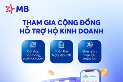 MB chính thức tặng miễn phí: App quản lý bán hàng, xuất hóa đơn điện tử chỉ cần điện thoại
