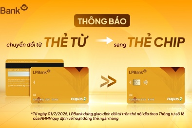 LPBank thông báo ngừng giao dịch dải từ trên thẻ ATM từ ngày 01/7/2025