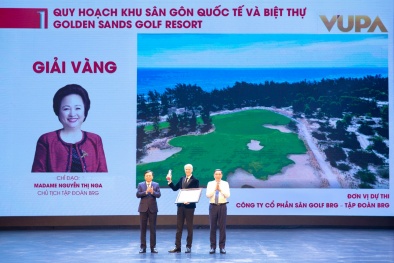 Tác phẩm Quy hoạch tổ hợp sân gôn Golden Sands Golf Resort đạt giải Vàng Giải thưởng Quy hoạch đô thị Quốc gia lần thứ IV