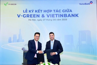 V-Green và Vietinbank ký kết hợp tác, đồng hành phát triển hạ tầng trạm sạc ô tô điện VinFast