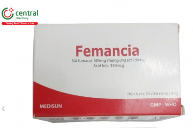 Cấm sản xuất, lưu hành thuốc sắt Femancia của Công ty Cổ phần Dược phẩm Me Di Sun
