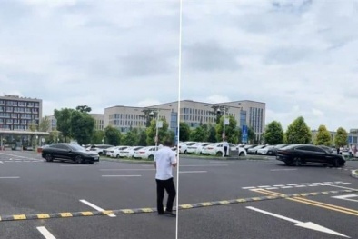 Xe điện BYD 'Made in China' mất kiểm soát, chạy xoay tròn hơn 100 vòng tại sân bay