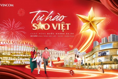 Vincom khởi động chiến dịch 'Tự hào Sao Việt' – thắp sáng biểu tượng bán lẻ Việt chào mừng 80 năm Quốc khánh