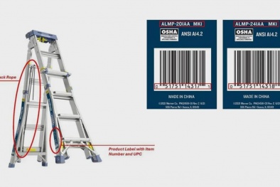 Mỹ thu hồi hơn 120.000 chiếc thang đa năng hiệu Werner Multi-Max Pro vì nguy cơ gây ngã