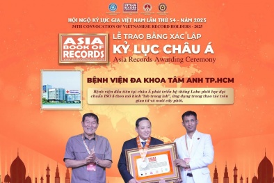 Lần đầu tiên Việt Nam được công nhận kỷ lục châu Á trong lĩnh vực IVF