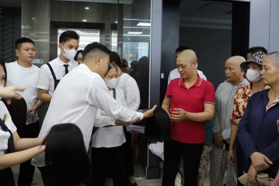 Khi mái tóc là ‘nhịp cầu’ chở yêu thương