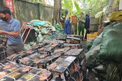 Liên tiếp phát hiện lượng lớn lạp xưởng, thạch sữa chua nhập lậu tại Hà Nội