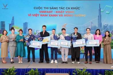 VinFast trao giải cuộc thi sáng tác ca khúc 'VinFast - Khát vọng Vì Việt Nam Xanh và Hùng cường'