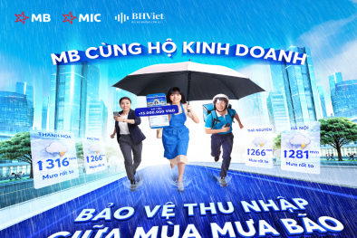 Nhẹ gánh âu lo nhờ có MB bảo vệ nguồn thu nhập mùa bão