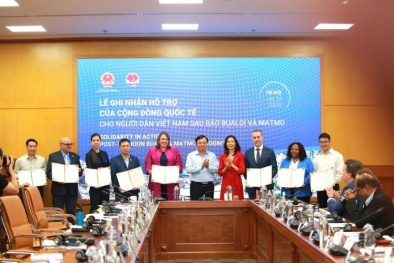 Quốc tế hỗ trợ 9,7 triệu USD cho các địa phương bị ảnh hưởng bởi cơn bão số 10 và 11