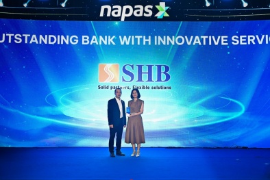 SHB nhận giải Ngân hàng xuất sắc về đổi mới sáng tạo, thúc đẩy tương lai thanh toán không tiền mặt