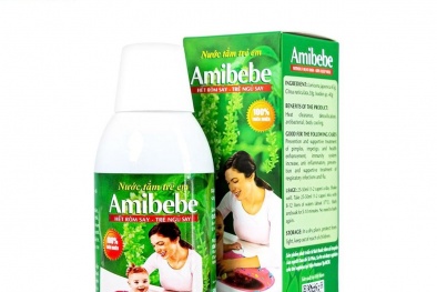 Bộ Y tế thu hồi, tiêu huỷ toàn quốc lô sản phẩm nước tắm gội thảo dược trẻ em Amibebe Pro