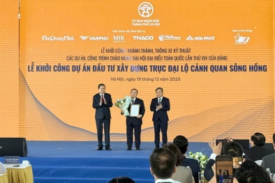 Hà Nội khởi công Dự án Đầu tư xây dựng Trục Đại lộ cảnh quan sông Hồng