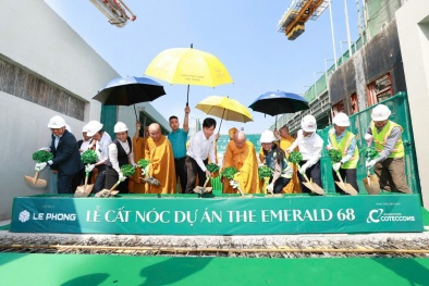 Lê Phong Group cất nóc dự án Khu căn hộ cao cấp The Emerald 68