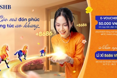 Khởi đầu năm mới, rinh ngay lộc lớn từ SHB với tổng giá trị quà tặng hơn 4,5 tỷ đồng 