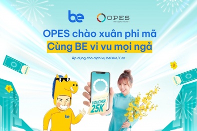Bảo hiểm số OPES tặng voucher 25.000 cho người dùng gọi xe trên BE