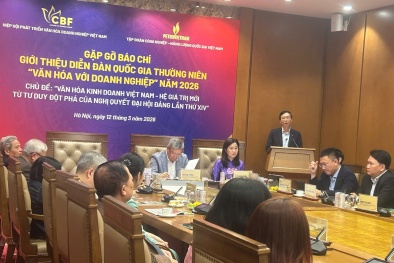 Diễn đàn “Văn hoá với Doanh nghiệp” 2026 sẽ công bố Bộ giá trị Văn hoá Kinh doanh Việt Nam 