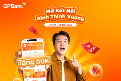 GPBank tung ưu đãi quét QR hoàn tiền 50.000 đồng, bắt nhịp làn sóng thanh toán số