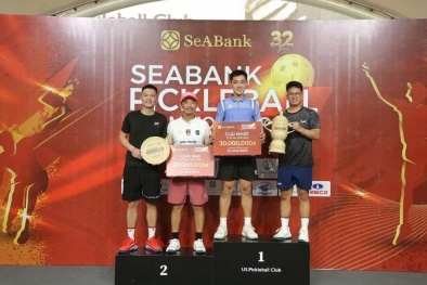SeABank Pickleball Championship 2026: 416 VĐV tranh tài, gây quỹ từ thiện gần 620 triệu đồng cho giáo dục và môi trường