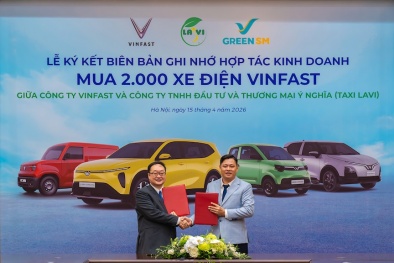 Taxi Lavi chuyển đổi toàn bộ sang xe điện VinFast - tham gia mạng lưới vận tải Xanh GSM