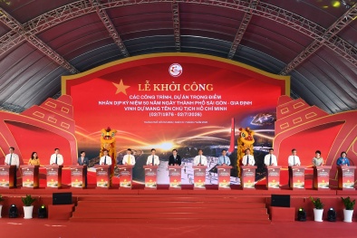 TP.HCM khởi công đồng loạt 8 dự án trọng điểm chào mừng 50 năm Thành phố mang tên Bác