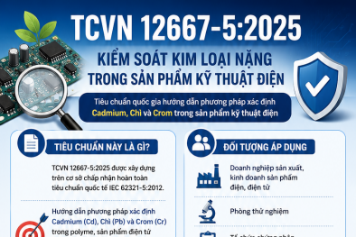 TCVN 12667-5:2025 về xác định các chất trong sản phẩm kỹ thuật điện