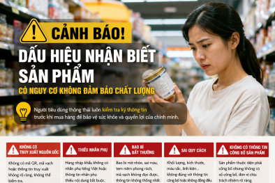 Những dấu hiệu cho thấy sản phẩm có nguy cơ không bảo đảm chất lượng