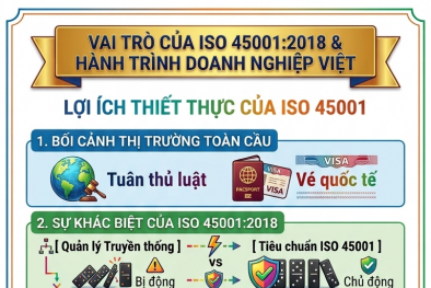 ISO 45001:2018 góp phần bảo vệ an toàn lao động và năng lực cạnh tranh doanh nghiệp