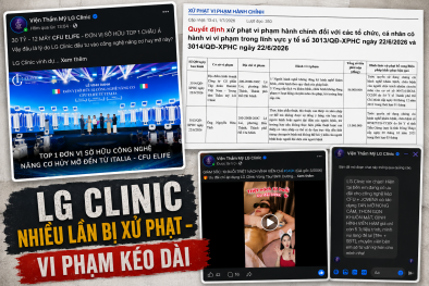 LG Clinic tiếp tục bị Sở Y tế TP.HCM xử phạt vì nhiều vi phạm