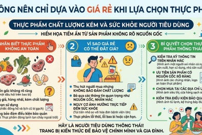 6 dấu hiệu nhận biết thực phẩm kém chất lượng trước khi mua
