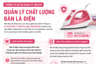 Quản lý chặt chất lượng bàn là điện trước khi đưa ra thị trường 