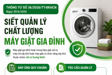Siết quản lý máy giặt gia đình: Không đáp ứng quy chuẩn, không được lưu thông