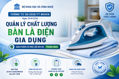 Quy định mới nâng cao an toàn đối với bàn là điện dùng trong gia đình