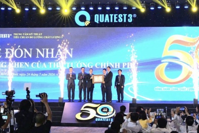 QUATEST 3 kỷ niệm 50 năm thành lập, đón nhận Bằng khen của Thủ tướng Chính phủ