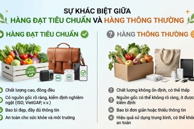 Hàng đạt tiêu chuẩn khác gì hàng thông thường?
