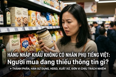 Hàng nhập khẩu không có nhãn phụ tiếng Việt: Người mua đang thiếu thông tin gì?